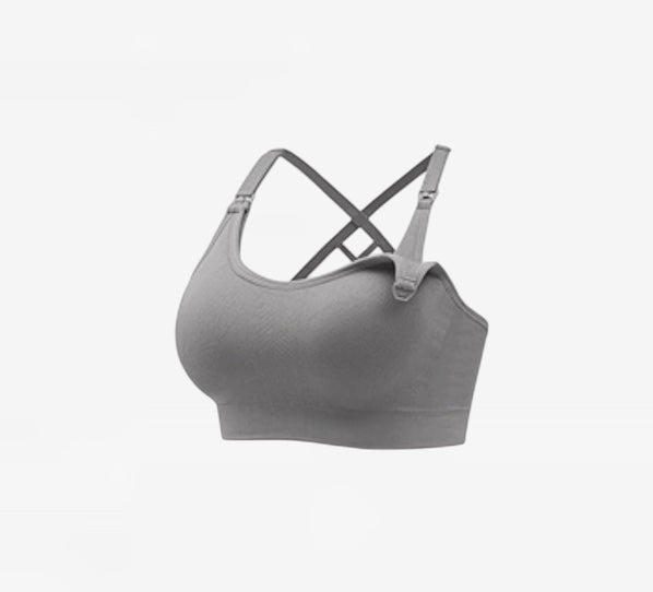 Nursing Cross Back Sports Bra